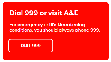 Dial 999 or visit A