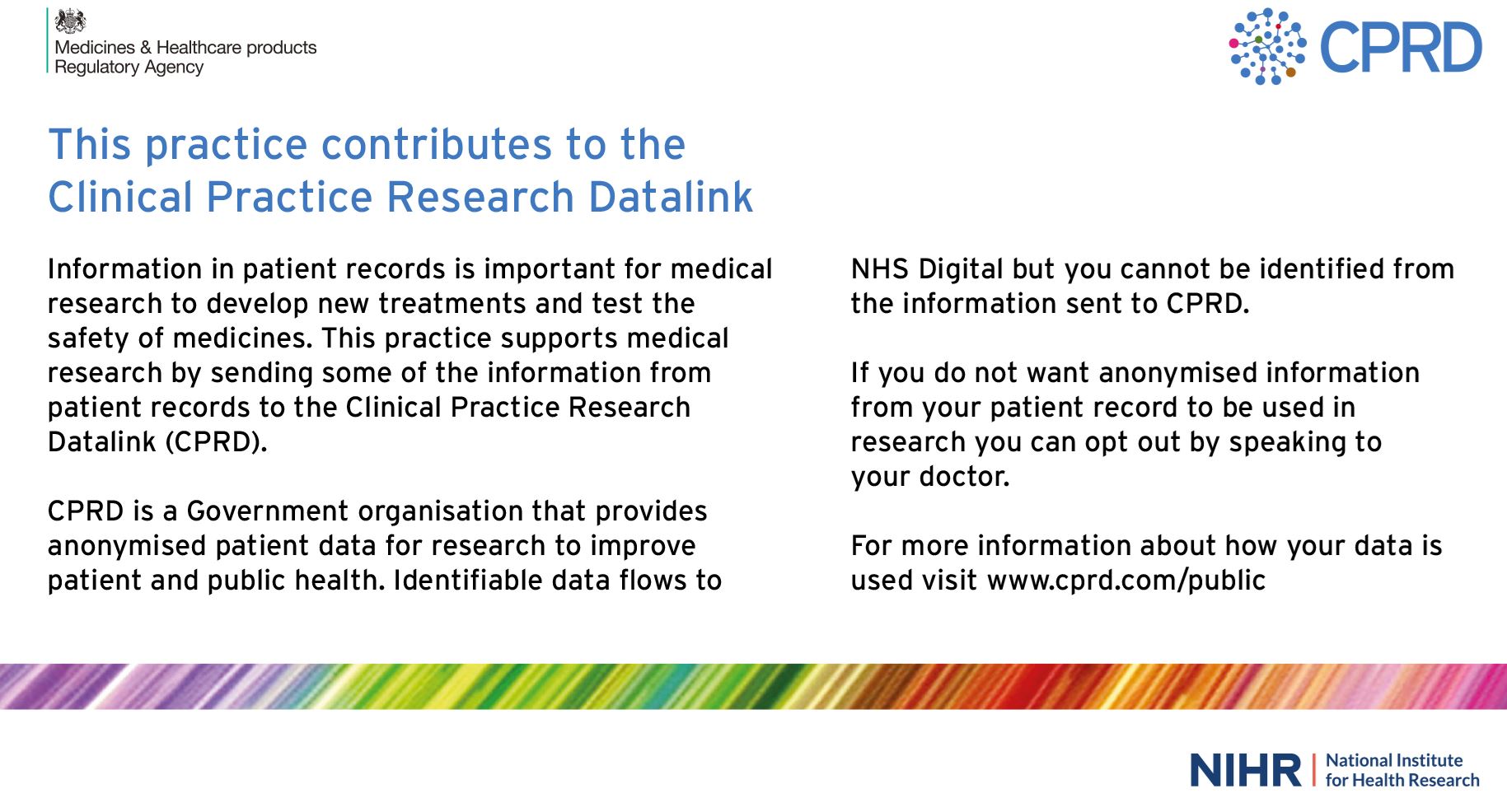 Clinical Practice Research Datalink (CPRD)